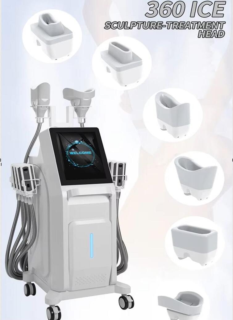 Courbe du corps de la machine mince de congélation puissante Retirer le corps double mental Beauté Beauté Personnes Care Fat Collier Cold Efficac