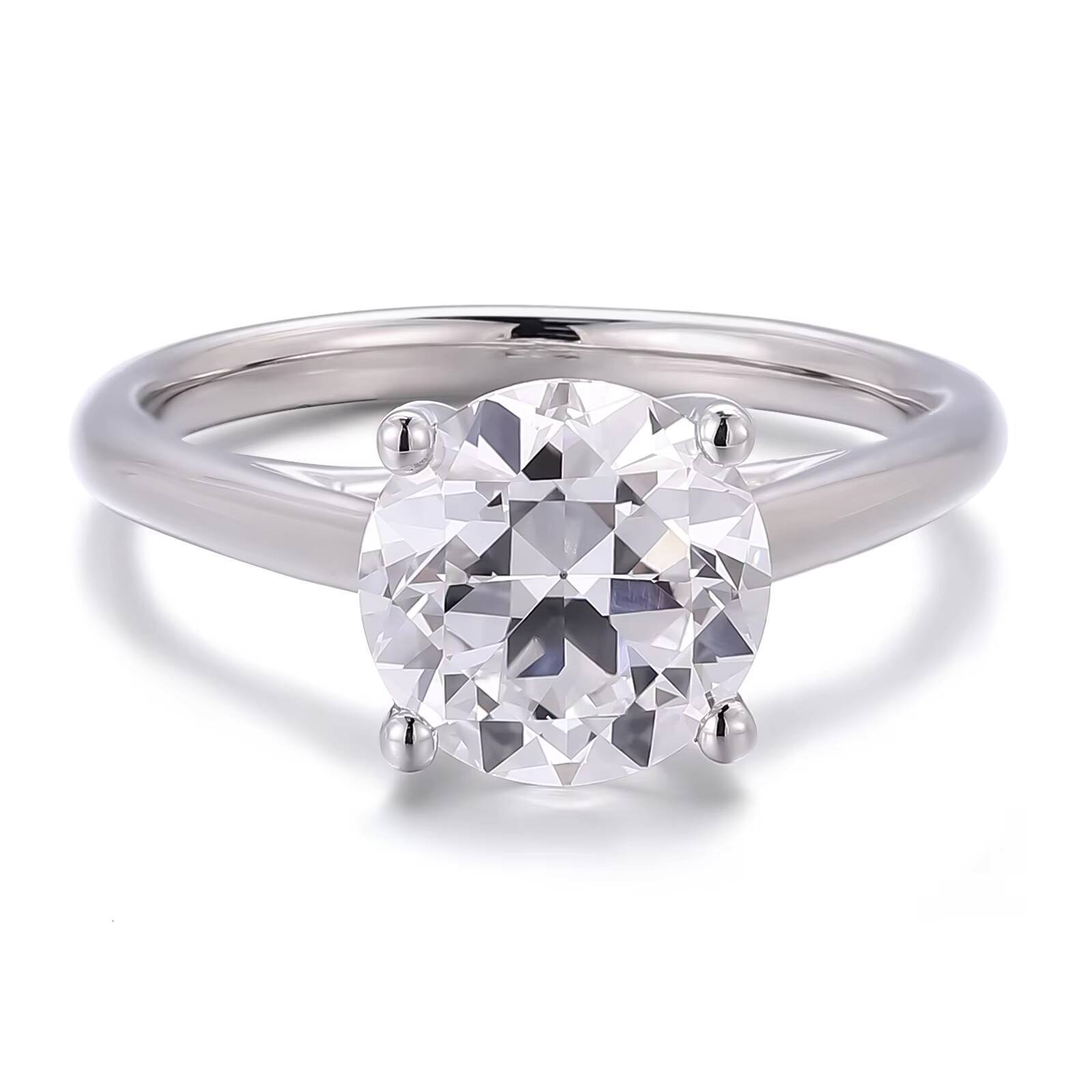 Hot Sales 25carat IGI Certificate VVS White Lab Diamond Engagementwedding Ring PT950 Platinum Jewelry for Women