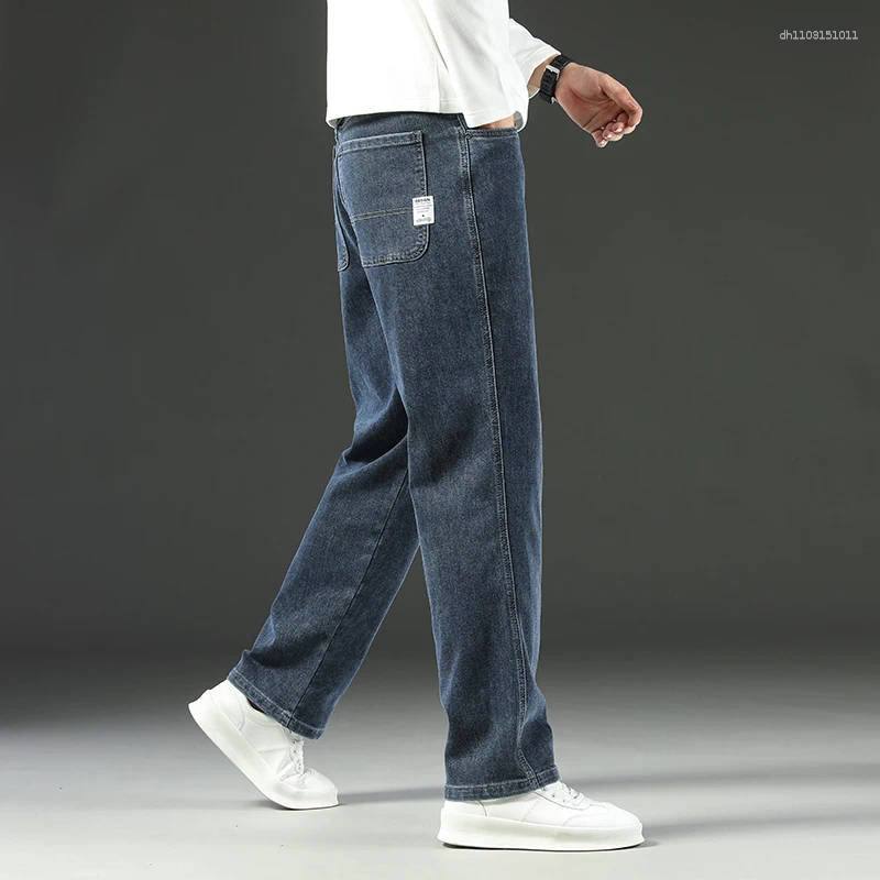 Jeans masculin 2025 Y2K automne et hiver Baggy Loose Loose Bread-leg Business Tableaux pour hommes Vêtements