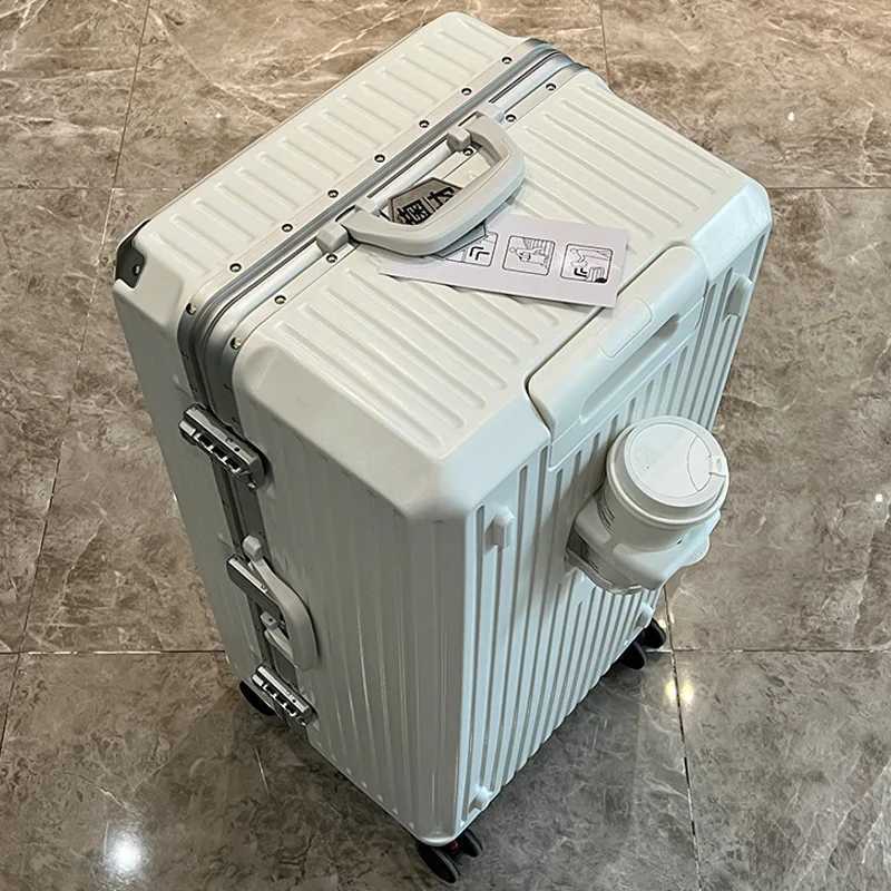 Large capacity 28inch student thickened handle suitcase for girls 26inch aluminum frame travel suitcase for menXJ250922-image-1076242837