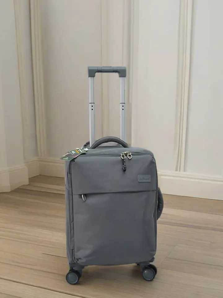 20 Inch Carry On Luggage Waterproof Oxford Fabric Softside Cabin Suitcase with Spinner Wheels Trolley Bag TSA Lock LightweightXJ250922-image-1076242527