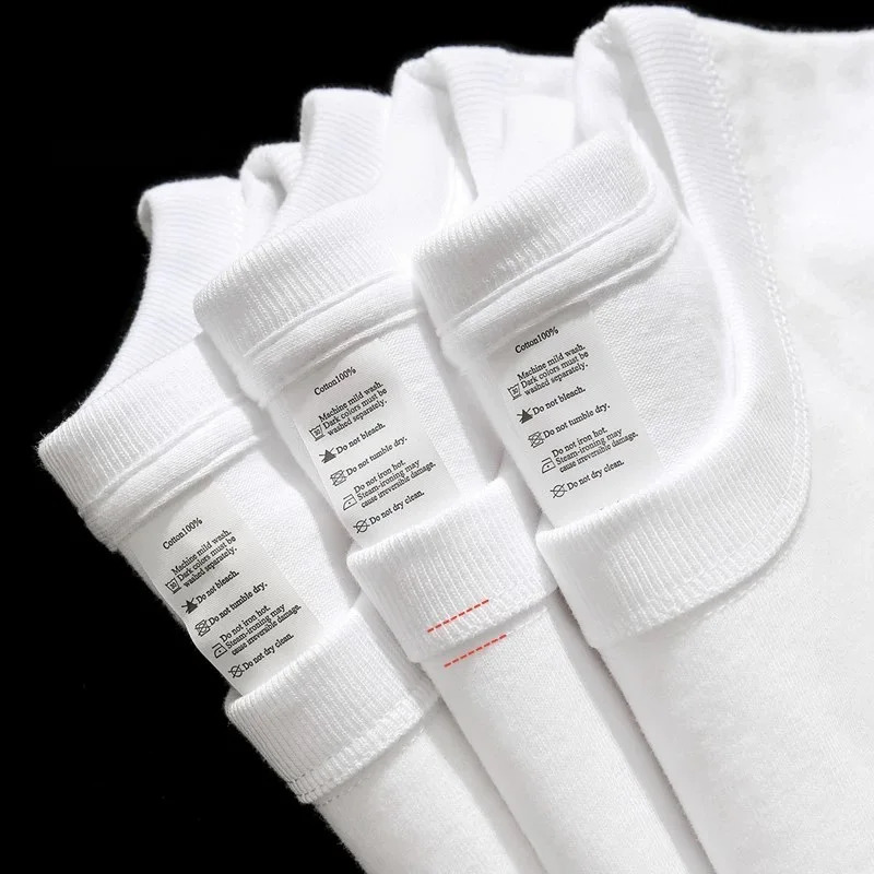 Tshirt a pantaloncini corte bianche da 300 g di cotone pesante femminile da donna sciolte da uomo a mezza penna da uomo in cotone puro cotone 250920