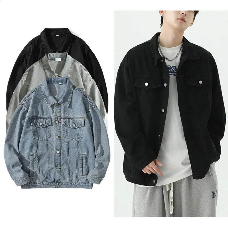Veste de couleurs de couleur unie à hommes décontractés en veste de revers simple rétro classique printemps et automne de mode masculine 250920