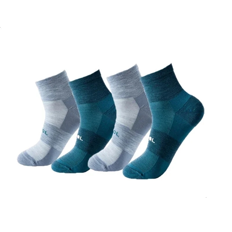 Mens Merino Wool Sports Socks Thin Hiking Leisure Sports Running Socks Ultra Light Tennis Golf Socks 241111