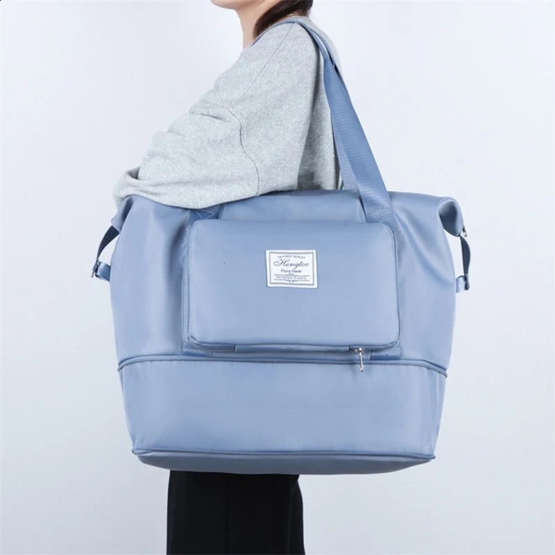 Sac de voyage en expansion de grande capacité Sac à bagages à bagages sac à main imperméable portable de voyage pliable sac de rangement 250324