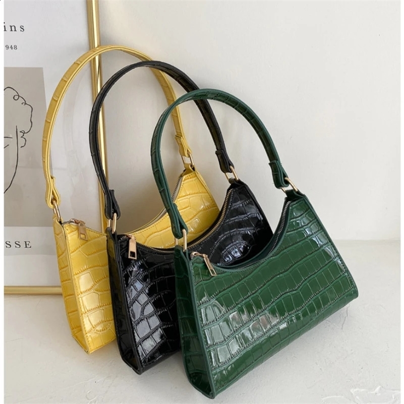 Fashion Exquisite Shopping Bag Retro Casual Women Tote Shoulder Bags Female Leather Solid Color Chain Handbag for Women 241120