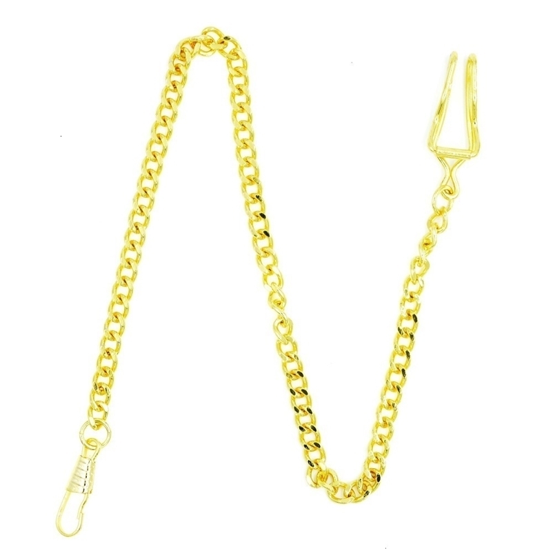 Pocket Watch Chain 10pcs A LOT 34CM CLASSIC gold PLATED POCKET WATCH CHAIN BELT Accessories Pendant chains B002 230817