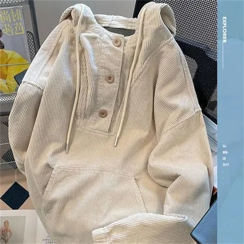 Winter Korean thickened simple street hoodie Fashion street y2k warm personality couple loose long sleeved casual sports hoodie 240816