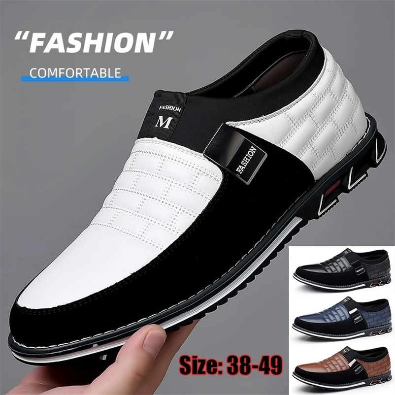Mens Business Casual Shoes Slippery PU Leather Shoes Plus Size Formal Sports Shoes Mens Wedding Party Office Oxford Dress Shoes 240615bj