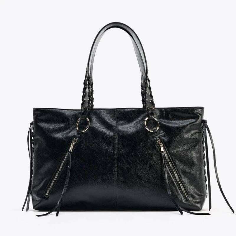 Designer Bags Women's Tassel Shoulder Bag, New Designer Large Handbag, Spacious Woven Tote Bag For Ladies, FRINGED SHOPPER BAG Hot Selling