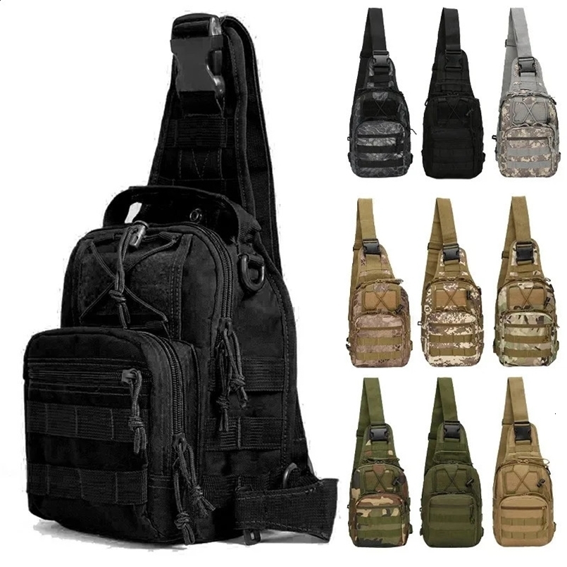 Borsa da petto da uomo per esterni Borsa a tracolla mimetica Zaino a tracolla 900D Oxford Alpinismo Campeggio Pesca Trekking 241224