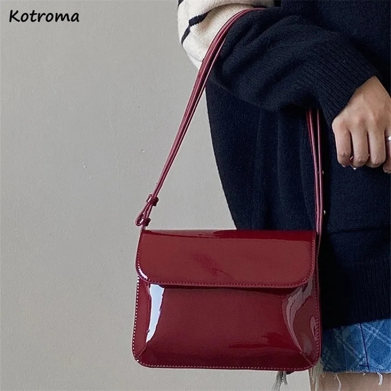 Shoulder Bags Women Solid Colors PU Leather Cross Body Harajuku Flap Stylish Students All-match Handbags Cell-phone Korean Style 240627
