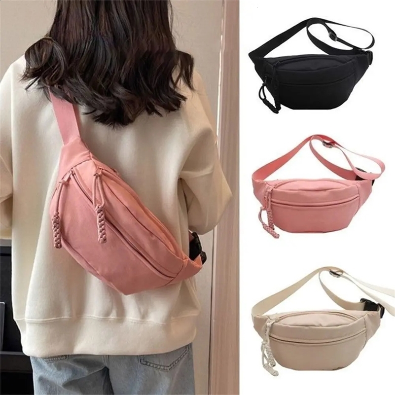 Half Moon Womens Coffre Sac Oxford Tissu de grande capacité Sacs de taille imperméable Sacs de ceinture de course multifonctionnelles sport 25021