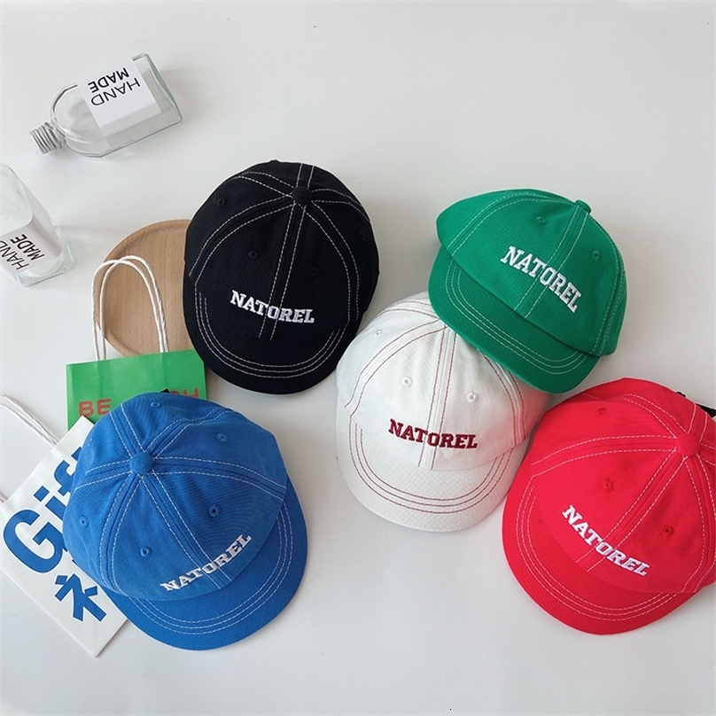 Caps Hats Ball Fashion Letter Embroidery Baby Baseball Cotton Sun For Kids Boys Girls Spring Summer Children Hat 230412