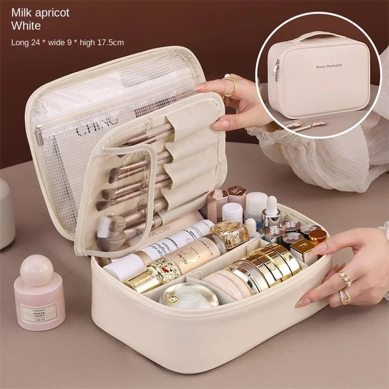 Womens Cosmetic Bag Portable Storage Bag Large Capacity makeup bag travel organizer Essentials Toiletry Bag 250110