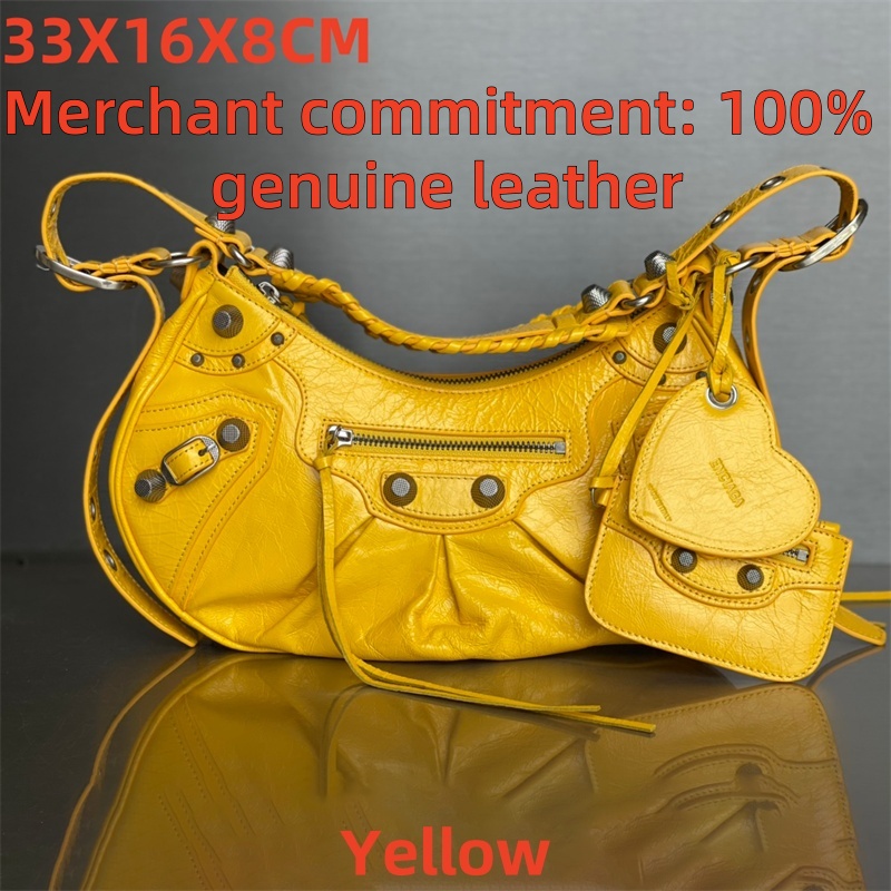 Le Cagole Motorcycle Bag Luxury Designer bags tote Womens mens genuine leather half moon bag fashion crossbody Shoulder Bag Top quality handbags