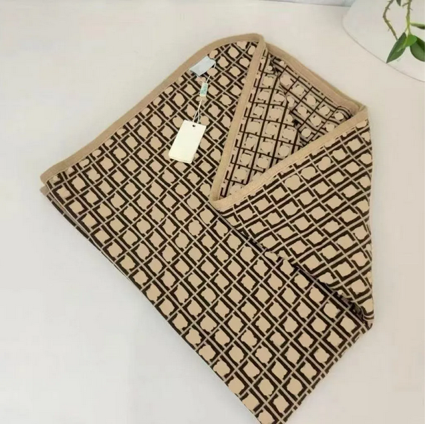 Bébé tricoté couverture barboteuses bébé nouveau-né ensembles nouveau-né combinaisons marque de créateurs filles garçons vêtements lettre salopet