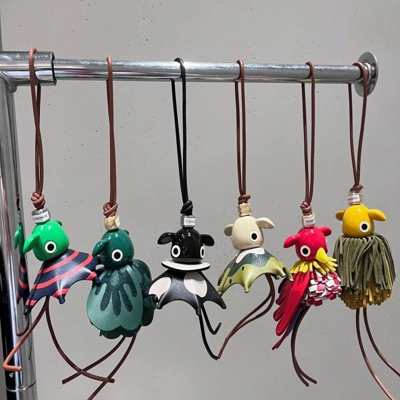keychain designer bag charm cute elf design keychain leather high quality metal bag charm Christmas Valentine's Day gift for women men with box