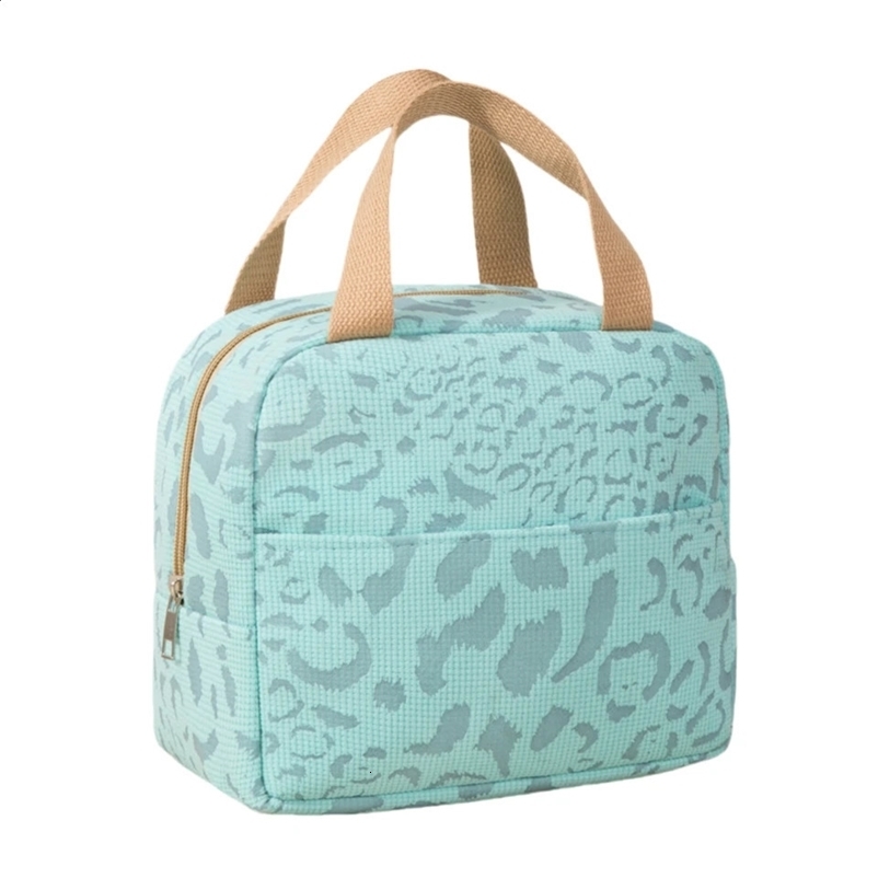Sac à lunch isolé pour femmes Childrens Childret Sac à chaleur Porable Sac de glace Portable Toile de nourriture Picnic Sac 240802BJ
