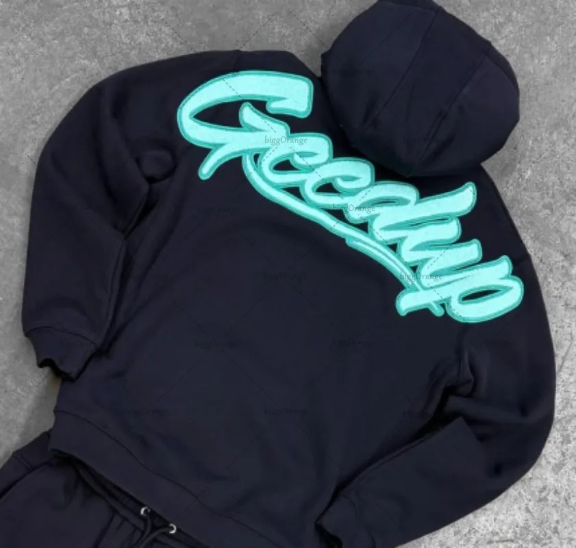 Y2K Retro Letter Hoodie Street Hiphop Gothpunk Black Men Set American Harajuku 2025 High Street Trendy Casual Loose Clothing 250922