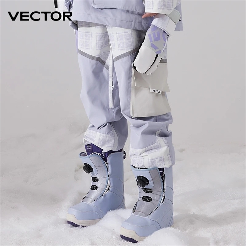 Winter Ski Pants Women Outdoor High Quality Windproof Waterproof Warm Snow Trousers Snowboarding Splicing beam 231221