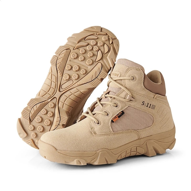 Men Large Size Wild Practice High-Top Desert Combat Delta Tactical Field Training Military Boots 241228