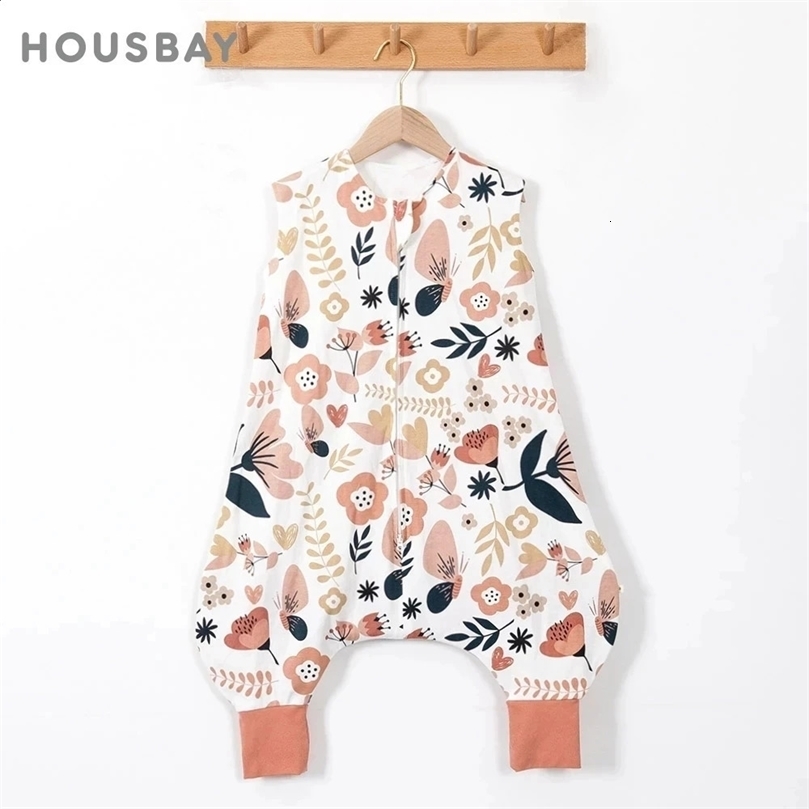 Baby Sleeping Bag 2832 Summer Cool Vest Kids Sleep Sack Boys Girls 100% Cotton Breathable Anti Tipi 240723
