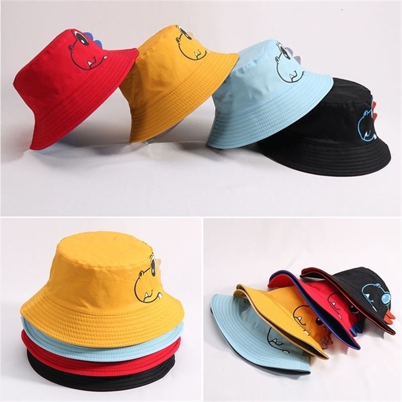 Dinosaure bébé chapeau doux filles garçons seau printemps été enfants enfants infantile enfant en bas âge plage casquettes de soleil 220630