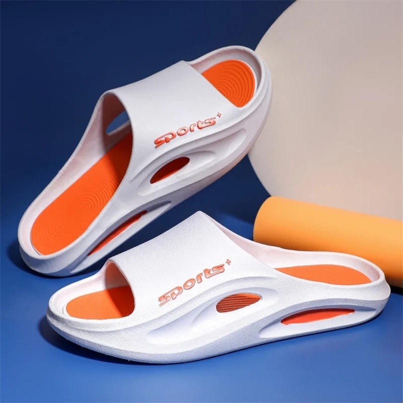 Sports Mens Women Slippers Couple Thick Bottom Indoor Trend Outer Wear Stomping Shit Feeling Sand Print Soft 250213