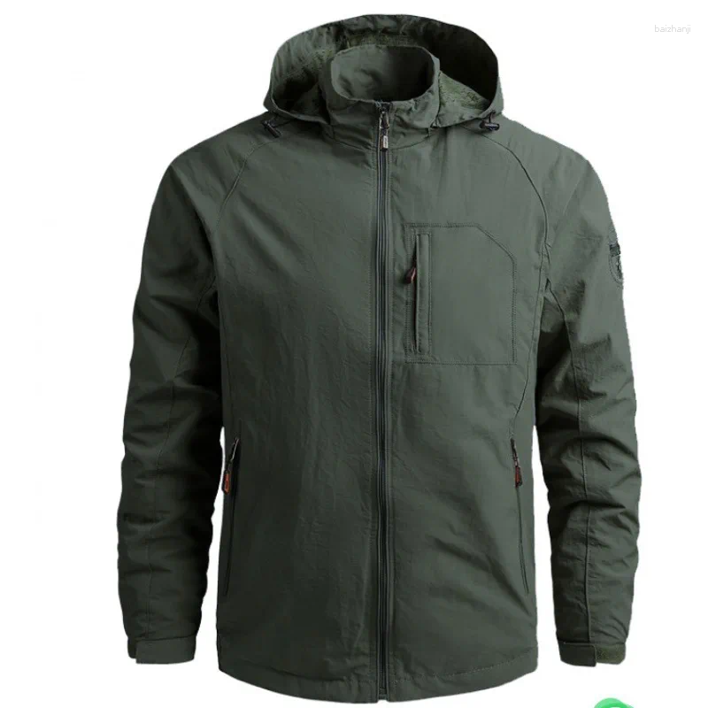 Men's Outdoor Lightweight Windproof Sunscreen Charge Jacket Spring Autumn Breathable Waterproof Leisure Clothing For Men