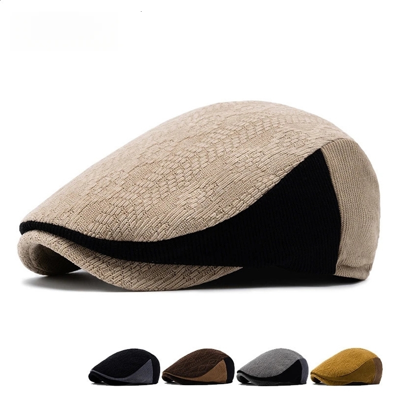 Bloc de couleur en tricot en tricot d'hiver d'automne