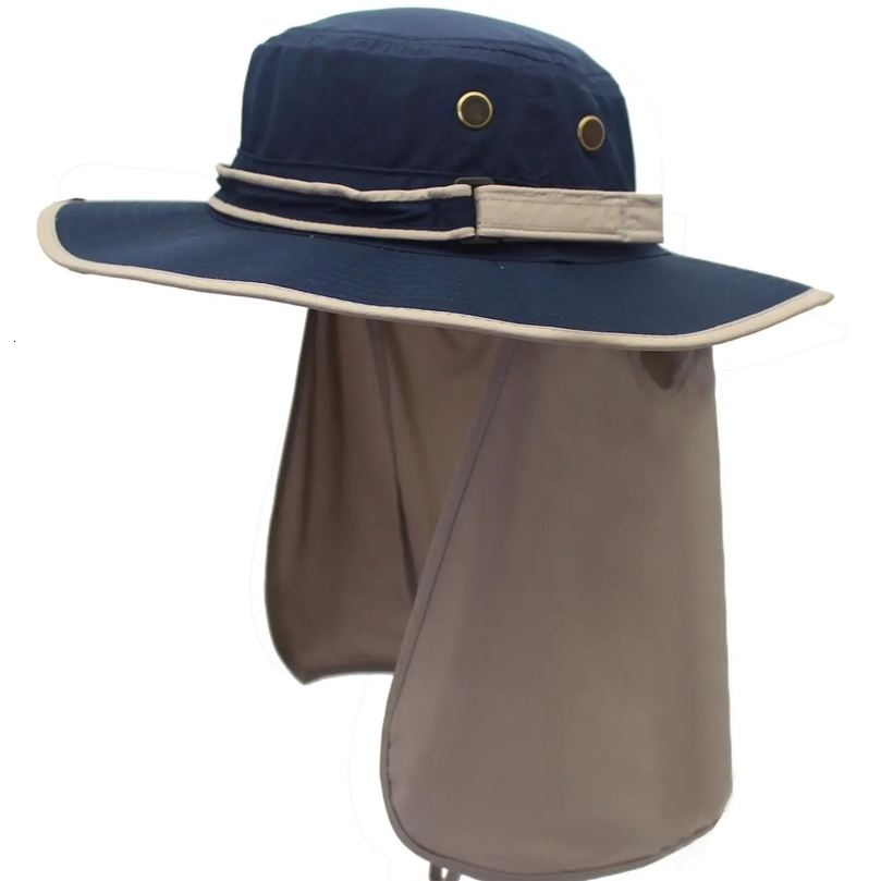 Connectyle mens and womens summer sun hat quick drying wide Brim UV protection with a flip over fish cap 250313