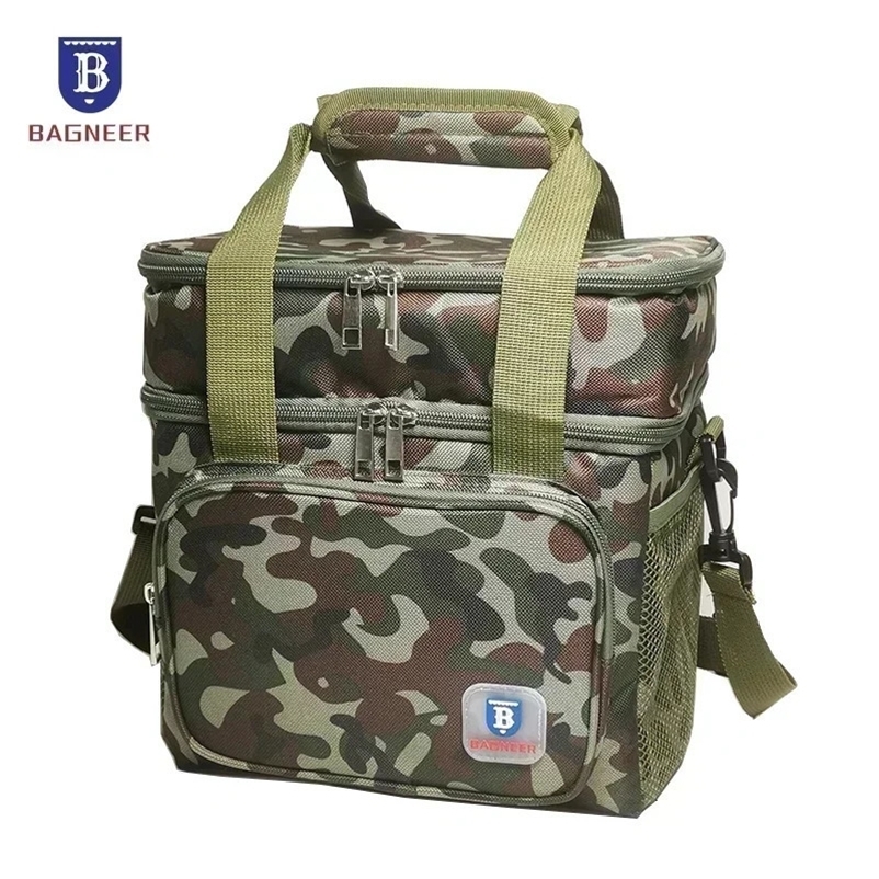 BAGNEER Picnic Cooler Bags Thermal Lunch Box Bag Double Layer Outdoor Camping Food Drink Ice Insulated Case Travel Storage Bags 250217bj