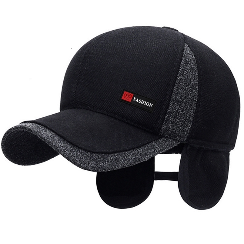 Capes à balle Hiver Dada HAPES Men de baseball Men's Baseball épaissoir le coton chaud pour les hommes Protection de l'oreille du vent avec un ch