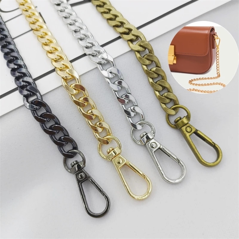 40120CM High Quality Metal Bag Chain DIY Woven Bag Aluminum Shoulder Strap Crossbody Bag Metal Replacement Chains Accessories 240725