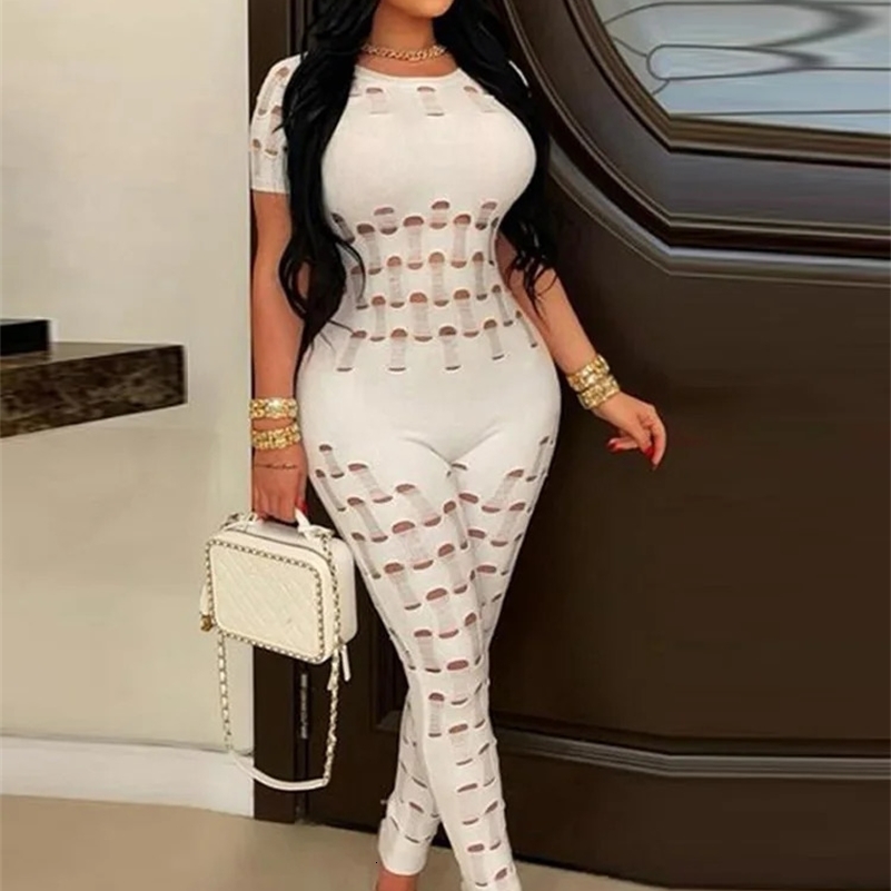Beyprern Elegant Hollow Out Crochet Jumpsuit For Women Backless Long Pants Knitted Rompers Clubwear Overalls Beach Outfits 240820