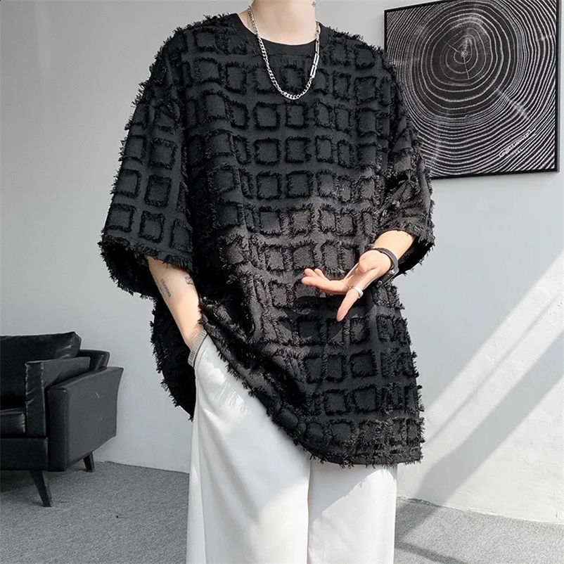 2024 Men Half Sleeved Summer Korean T-Shirt High Quality Loose Basic Shirt Casual Top Tees Tshirts Heiveywweight Shirts 241223bj