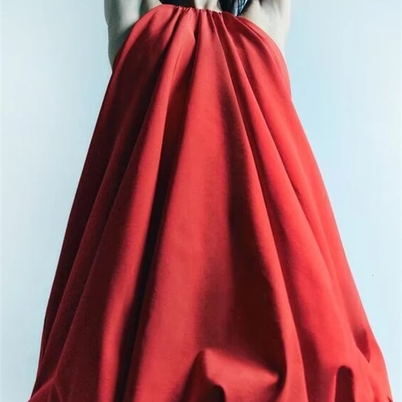 TRAF Fashion Mini Dress Summer Sexy Off Shoulder Balloon Version Short Dress With Hanging Strap Dress 241213