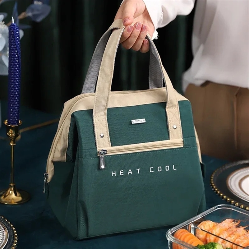 Grand sac à lunch Femmes étanche concise concise pratique fraîche sacs de refroidisseur thermique Boîte de nourriture pour le déjeuner portable s