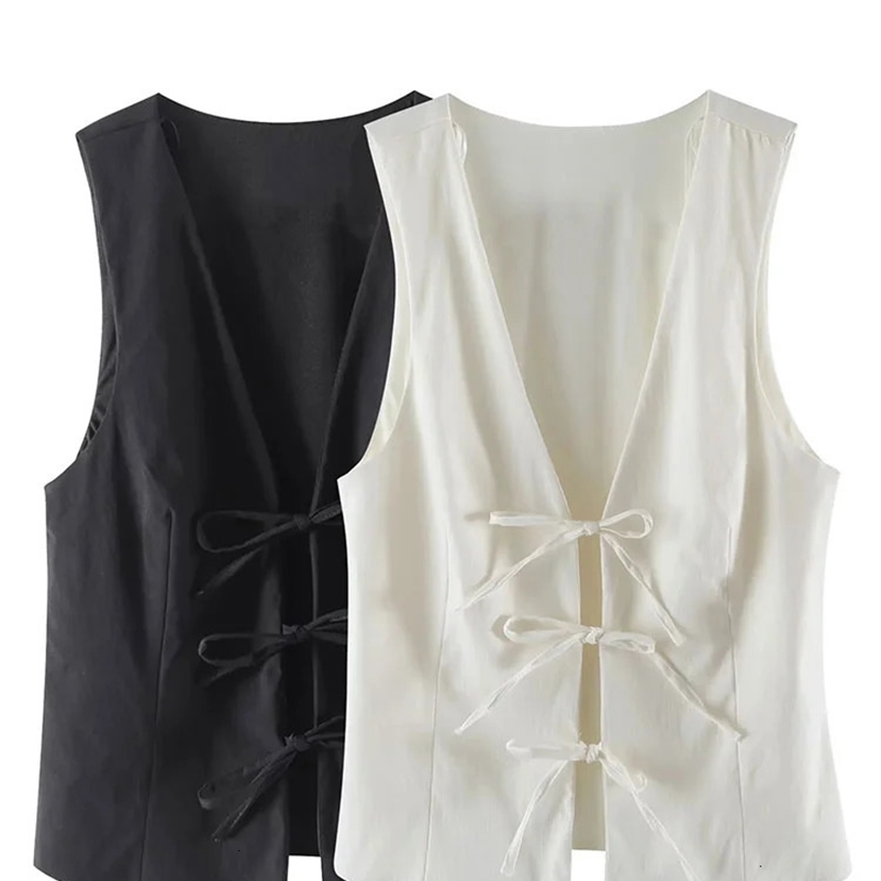 ASDS womens fashionable lace vest V-neck sleeveless top Y2k retro solid womens summer sexy party vest 250222