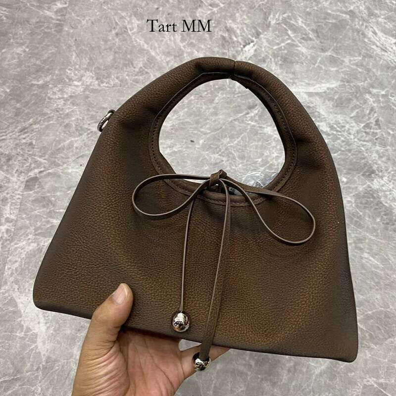 Korean Vintage tote bag For Women designer bag Handbag And Purses 2025 New In PU Bow Top Handle Small Underarm Shoulder bag