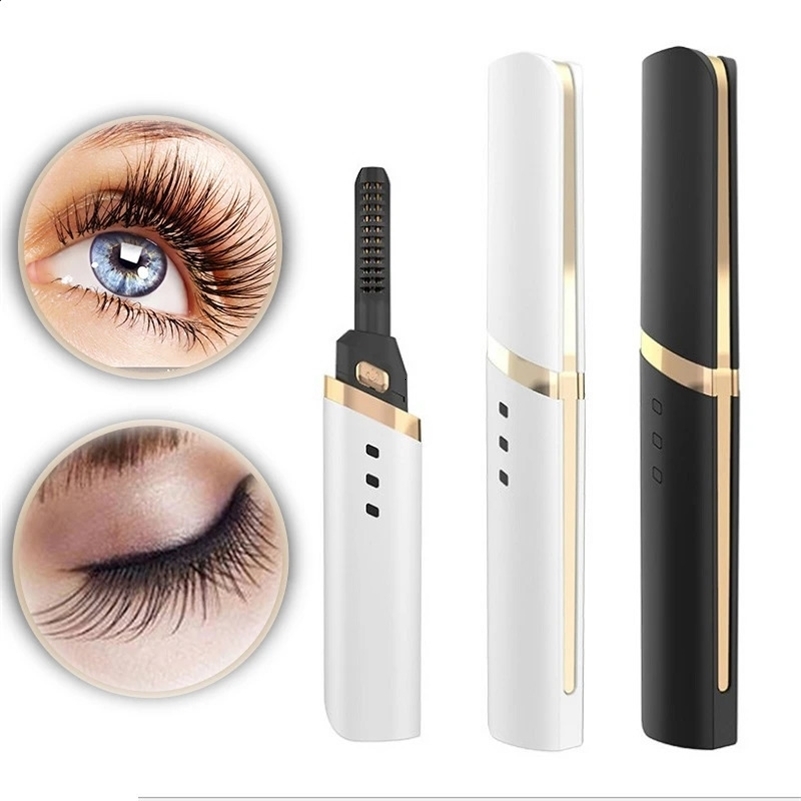 1081 Wholesale Private Label 3d Magnetic With Rose Gold Mini Electric Makeup Sets Tools Plastic Heated Eyelash Curler 241217