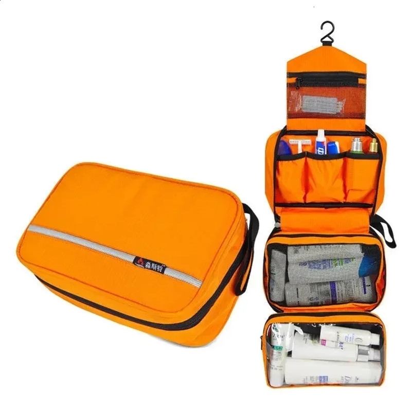 Hanging Mens Toiletry Bag Large Waterproof Cosmetic Bags Travel Organizer Lady Toiletries Makeup Toilet Foldable Bathroom Kit 250227