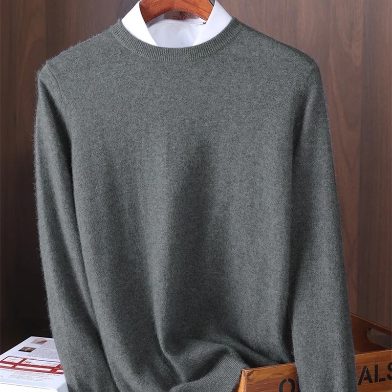 Spring and Autumn Mens Sweater Comfortable Loose Knitted Sweater Trendy All-Matching Jumper Top Mens Clothing 240826
