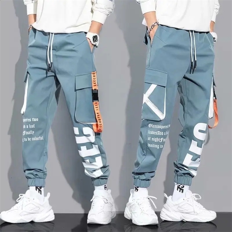 Hip Hop Cargo Pants Men Streetwear Cotton Joggers Fashion Sweatpants Male Casual Harem Trousers Summer Harajuku Pants Men Women 240820