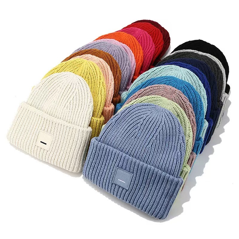 designer hat mens hat Winter new style smiling ac wool knitted hat thickened warm casual hat for man winter hat