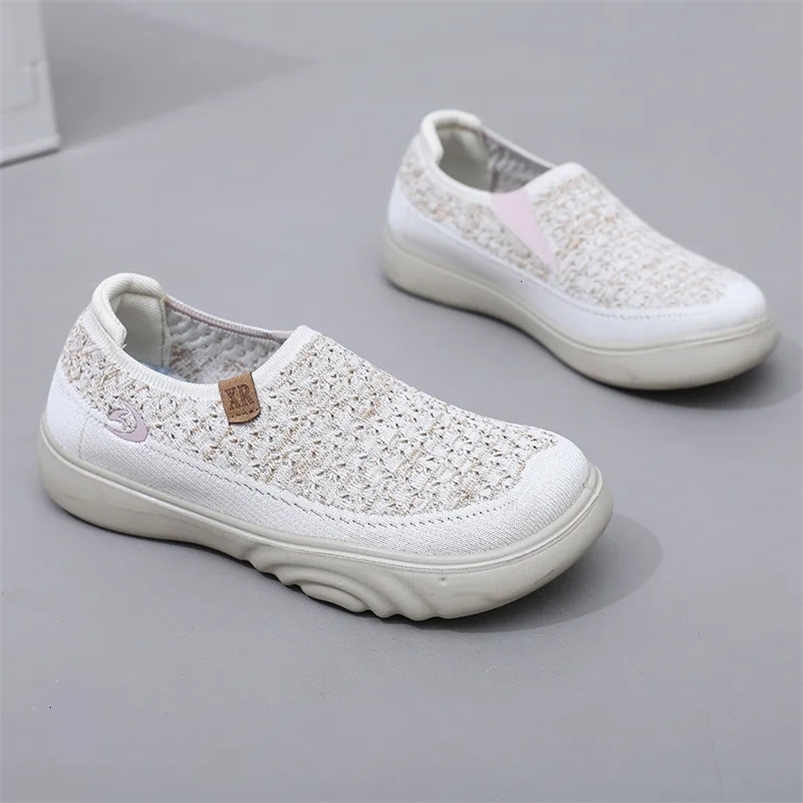 Summer Comfort Casual Womens Shoes Fashion Soft Sole Breathable Hollow Out Flat Shoes for Women Zapatos De Mujer 241219