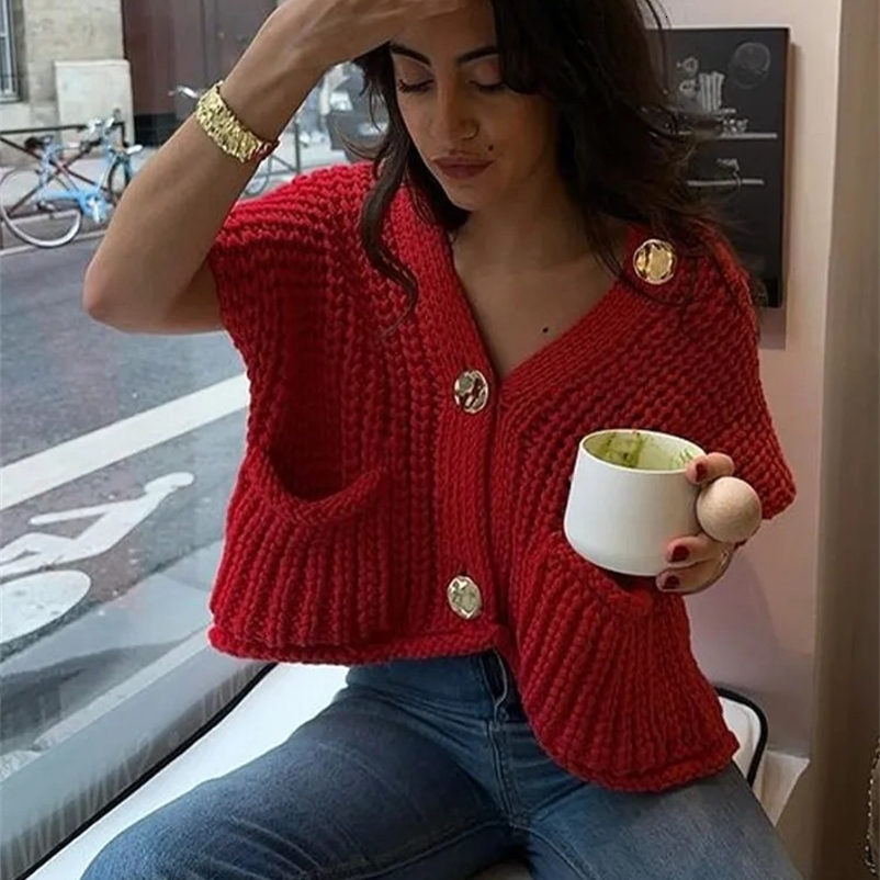 Fashion Solid O-neck Knitted Vest for Womens Spring/Summer 2024 Sleeveless Single Chest Pocket Vest for Womens Street Fashion Top 241206bj