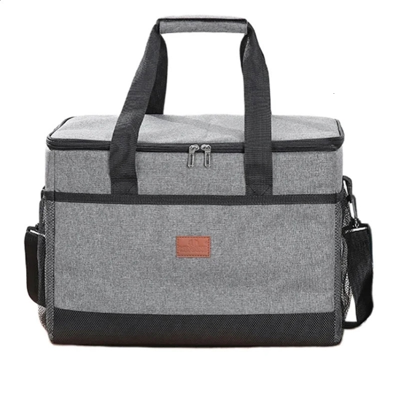 Insulated Picnic Lunch Bag 35L Large Capacity Cooler Bags Food Cooling Box for Outdoor Travel Camping Thickened Handheld Fridge 241224bj
