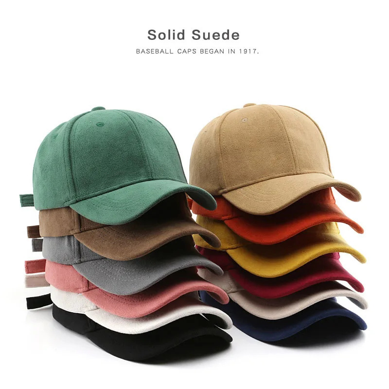 Casual Baseball Caps For Women Men Fashion Suede Hat Autumn Winter Outdoor Sun Hats Unisex Solid Color Hip Hop 250815